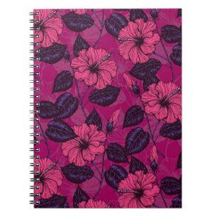 Cuaderno Noche de Hibiscus