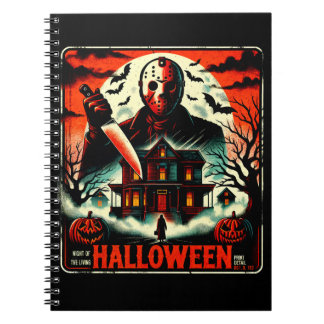 Cuaderno Noche de horror retro Halloween Vibes de lavavajil