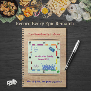 Cuaderno Noche de juegos de mesa divertidos y casuales: seg