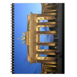 Cuaderno noche de la puerta de enlace de brandenburg