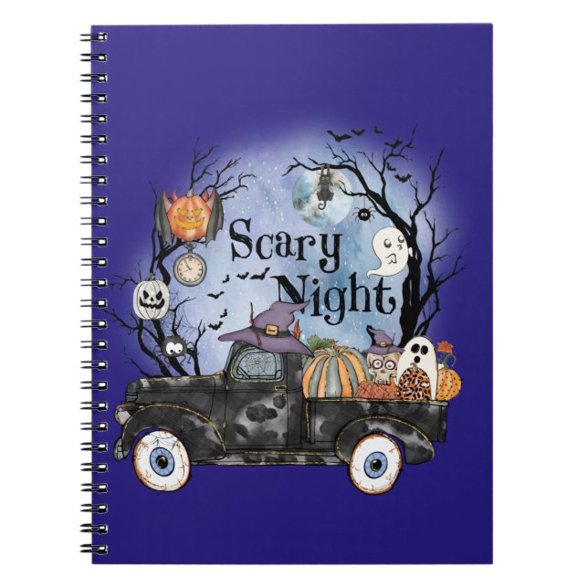 Cuaderno Noche de miedo de Halloween (Frente)