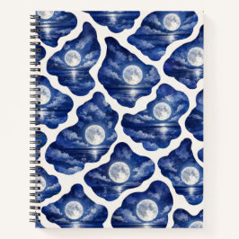 Cuaderno Noche de océano de luna llena