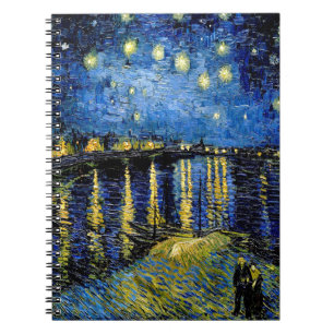 Cuaderno Noche De Vincent Van Gogh Starry Sobre El Ródano 1
