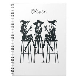 Cuaderno Noche de Vino Personalizada, Elegante, Moderna