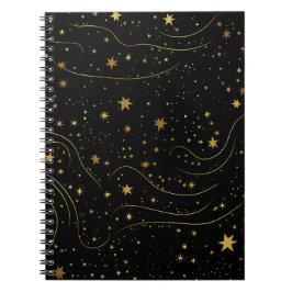 Cuaderno Noche elegante Gold Starry