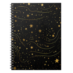 Cuaderno Noche elegante Gold Starry