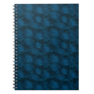 Cuaderno Noche estrellada azul y blanca Celestial