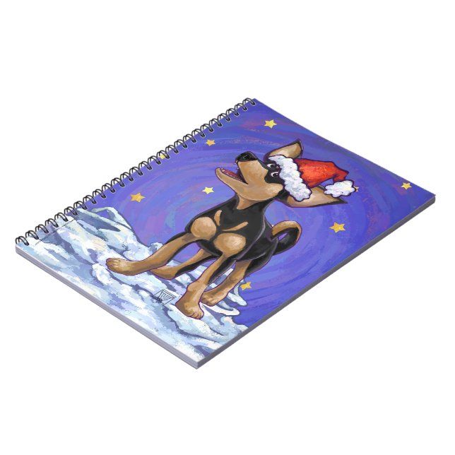 Cuaderno Noche estrellada de Chihuhua en Santa Hat (Lado Izquierdo)