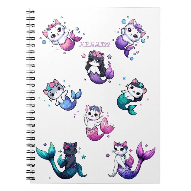Cuaderno Noche estrellada de la Purrmaid (Frente)