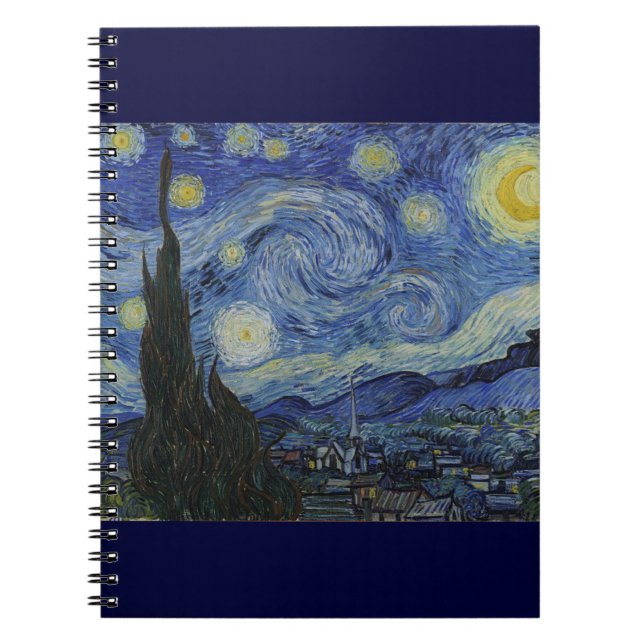Cuaderno Noche estrellada de Van Gogh (Frente)