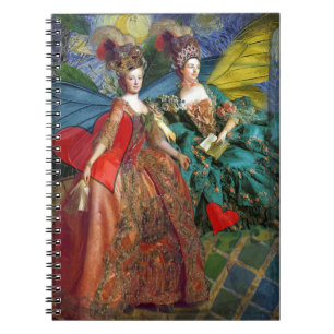Cuaderno Noche estrellada Doncella Rococó Alas de Mariposa 