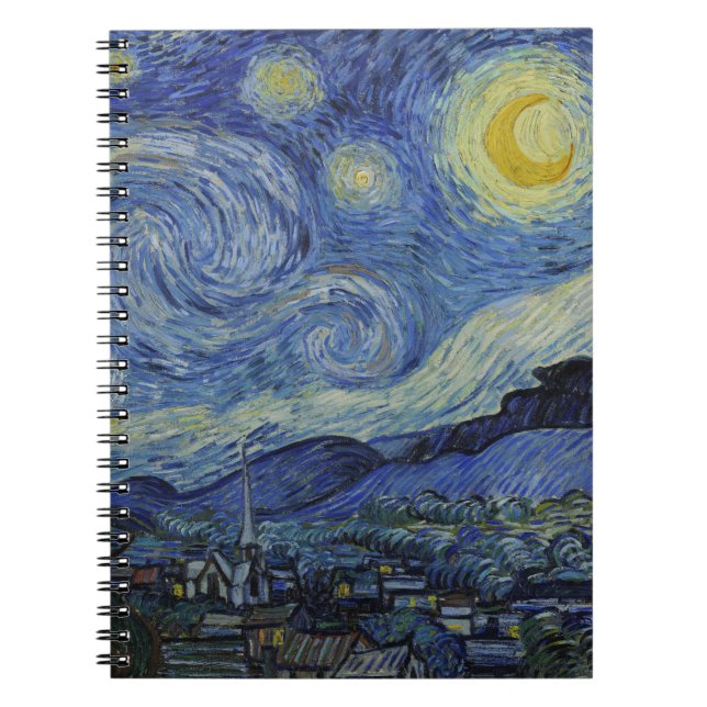 Cuaderno "Noche estrellada" por Van Gogh (Frente)