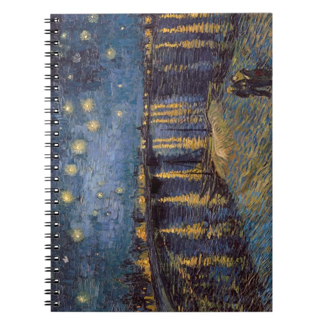 Cuaderno Noche estrellada sobre el río Ródano por Vincent V (Frente)