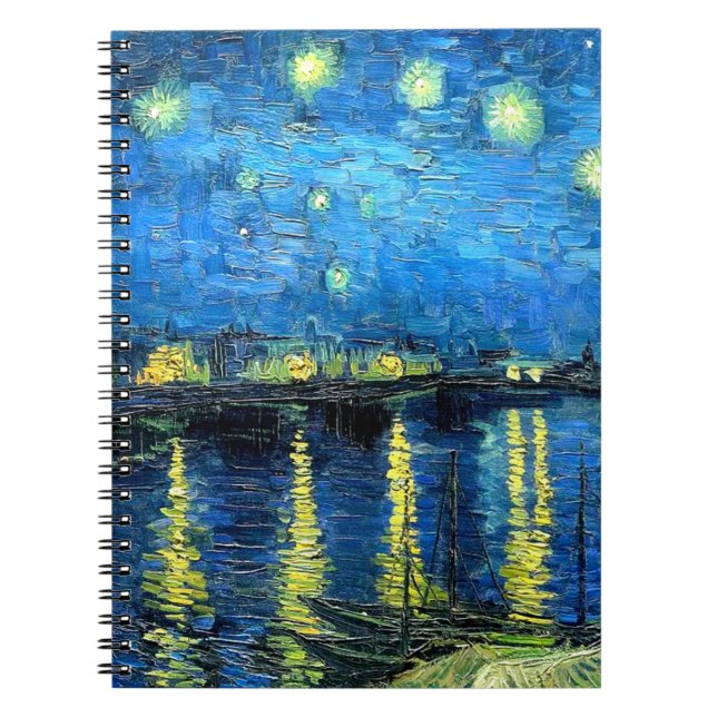 Cuaderno Noche estrellada sobre el Ródano (1888) Espiral Va (Frente)