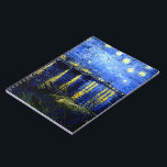 Cuaderno Noche estrellada sobre el Ródano por van Gogh<br><div class="desc">Noche estrellada sobre el Ródano,  famosa pintura de Vincent van Gogh</div>