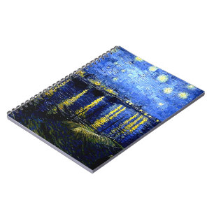 Cuaderno Noche estrellada sobre el Ródano por van Gogh