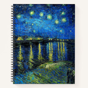 Cuaderno Noche estrellada sobre el Ródano por Vincent Van 