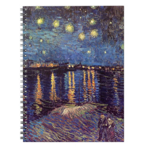 Cuaderno Noche estrellada sobre el Ródano por Vincent van G