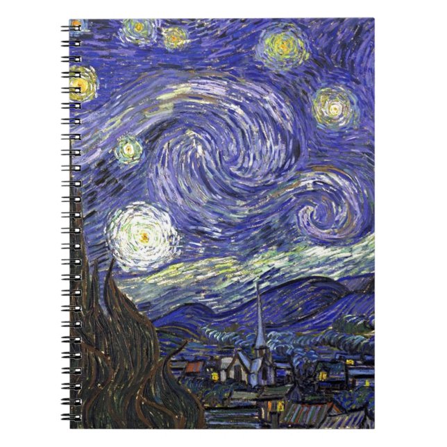 Cuaderno Noche estrellada, Vincent Van Gogh. (Frente)