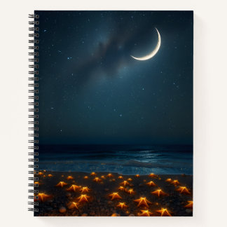 Cuaderno Noche Starry Beach