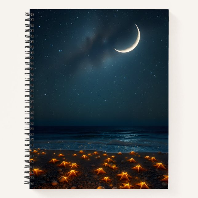 Cuaderno Noche Starry Beach (Anverso)