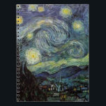 Cuaderno Noche Starry - van Gogh<br><div class="desc">Desde la lámpara de Nuenen del minero hasta la que colocó en su ventana siguiendo la escena con Gauguin; desde la estrella de la noche que observó en 1875 en Corot Olive Orchard hasta la carta que le escribió a su hermano en agosto de 1888, en la que decía: "Algún...</div>