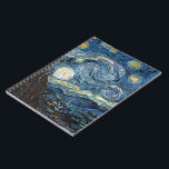 Cuaderno Noche Van Gogh Starry<br><div class="desc">Obra maestra de la noche Vincent Van Gogh Starry, obra de arte de época sobre productos modernos de Zazilicious</div>