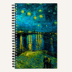 Cuaderno Noche Van Gogh Starry sobre el Ródano