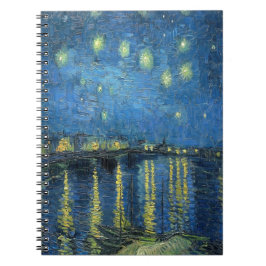Cuaderno Noche Van Gogh Starry sobre el Ródano