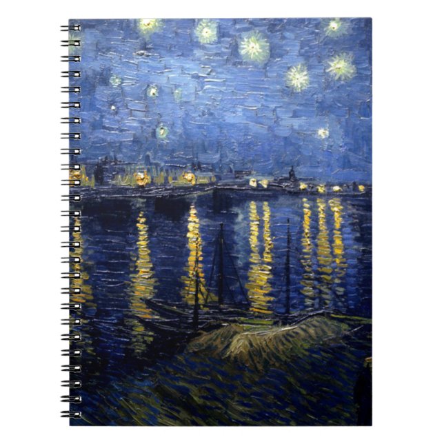 Cuaderno Noche Van Gogh Starry Sobre Rhone (Frente)