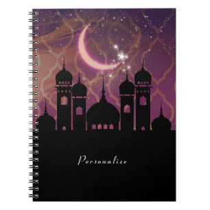 Cuaderno Noches árabes Rosa morado marroquí de Oriente Medi