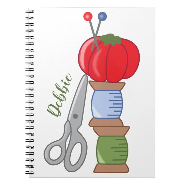 Cuaderno Nociones de costura personalizadas (Frente)