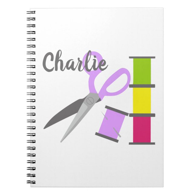Cuaderno Nociones de costura personalizadas (Frente)
