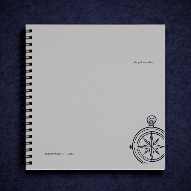 Cuaderno Nocturnal Study dark academia compass   (Subido por el creador)