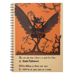 Cuaderno nocturno de halloween de los Whispers de