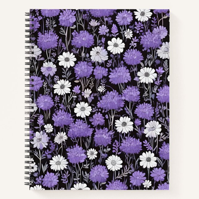 Cuaderno Nocturno y Floral (Anverso)
