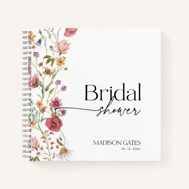Cuaderno Nodal Shower Floral Guest (Anverso)
