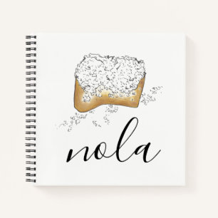 Cuaderno NOLA New Orleans Louisiana Sugary Beignet Pastry