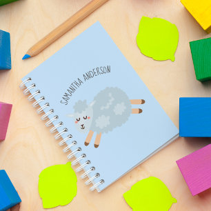 Cuaderno Nombra Azul Pastel De Belleza Moderna Y Nombre De 