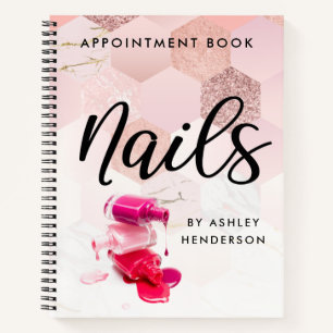 Cuaderno Nombramiento de Rosa Gold Nails