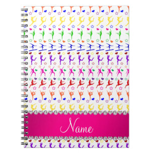 Cuaderno Nombrar estrellas de los corazones de la gimnasia