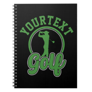 Cuaderno NOMBRE ADICIONAL DE Golf Personalizado Retro Pro G