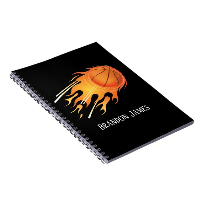 Cuaderno Nombre adicional para deportes de baloncesto de Gu (Lado Derecho)