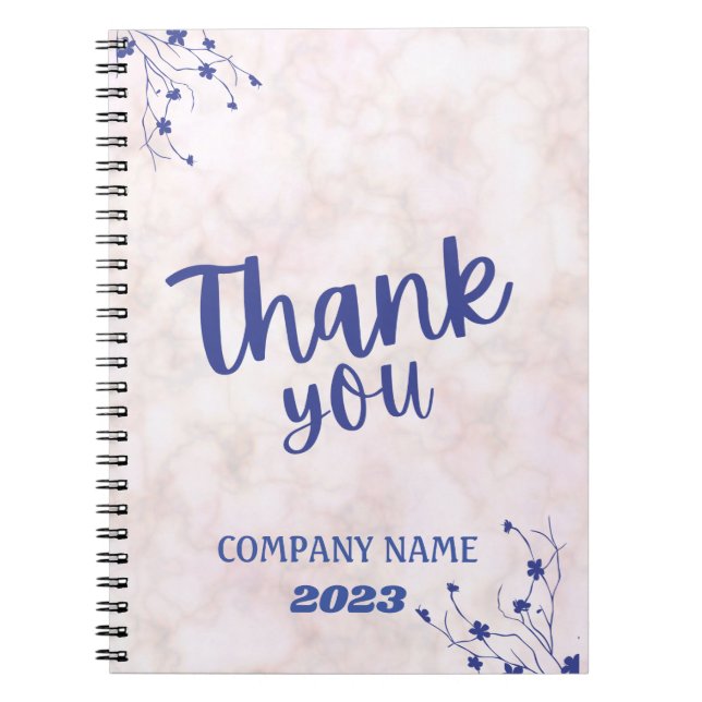 Cuaderno Nombre Clásico Personalizable Mármol Blanco (Frente)