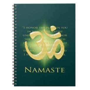 Cuaderno Nombre con símbolo Om