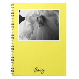 Cuaderno Nombre Daffodil Fotografía en blanco y negro