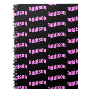 Cuaderno Nombre de Addison, para Addison