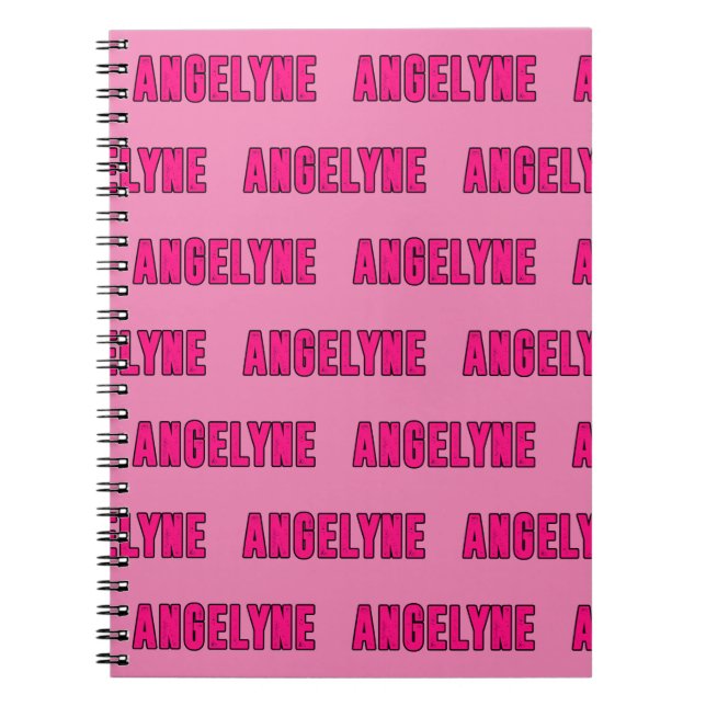 Cuaderno Nombre de Angelyne (Frente)