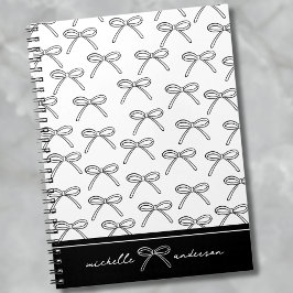 Cuaderno Nombre de Arco Minimalista Personalizado