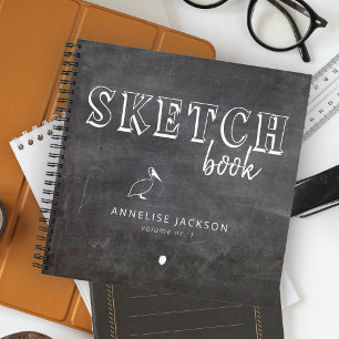 Cuaderno Nombre de artista personalizado sketchbook blanco 